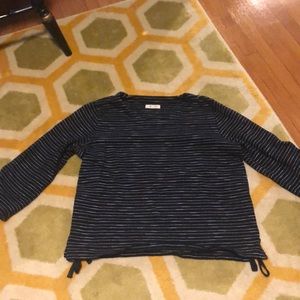 Madewell sweater blue and white stripes